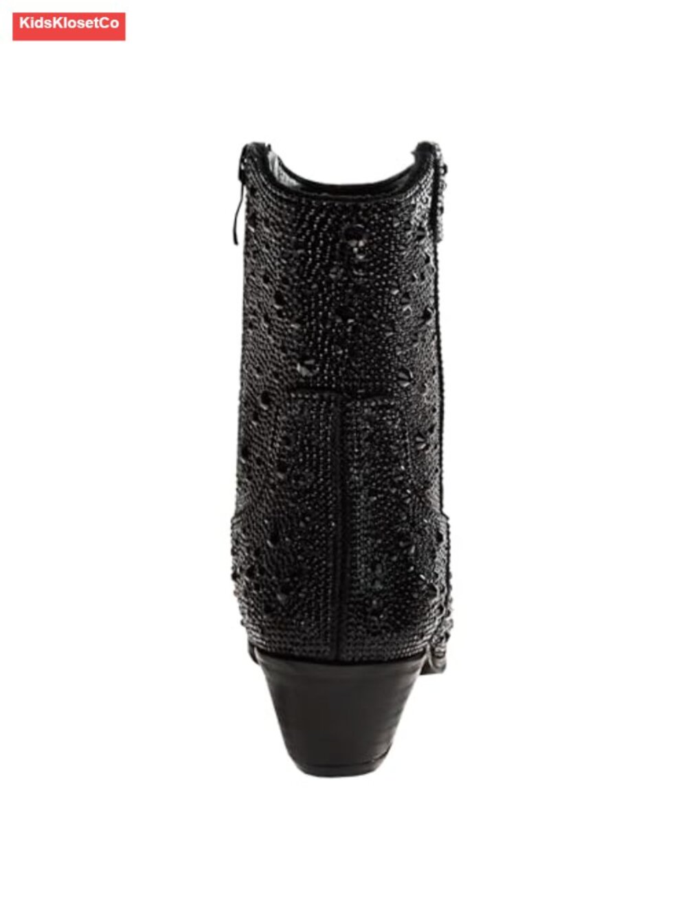 Badgley Mischka Sparkly Cowgirl Boots for Girls, Low Heel Rhinestone Party Boots - Picture 2 of 4